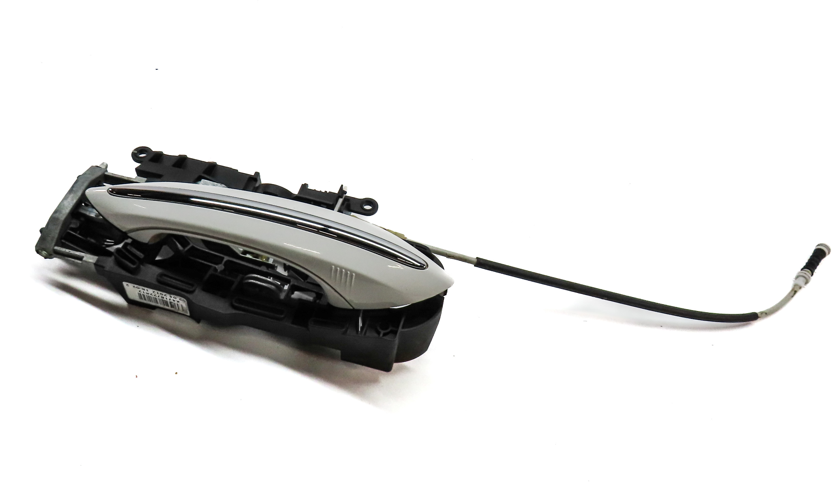 09-18 BMW 528i 535i 550i 740i 750i 760i FRONT RIGHT COMFORT DOOR HANDLE (White) — exact item pictured